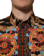 GOLD Cotton Tiger Carretto Long Sleeve Shirt