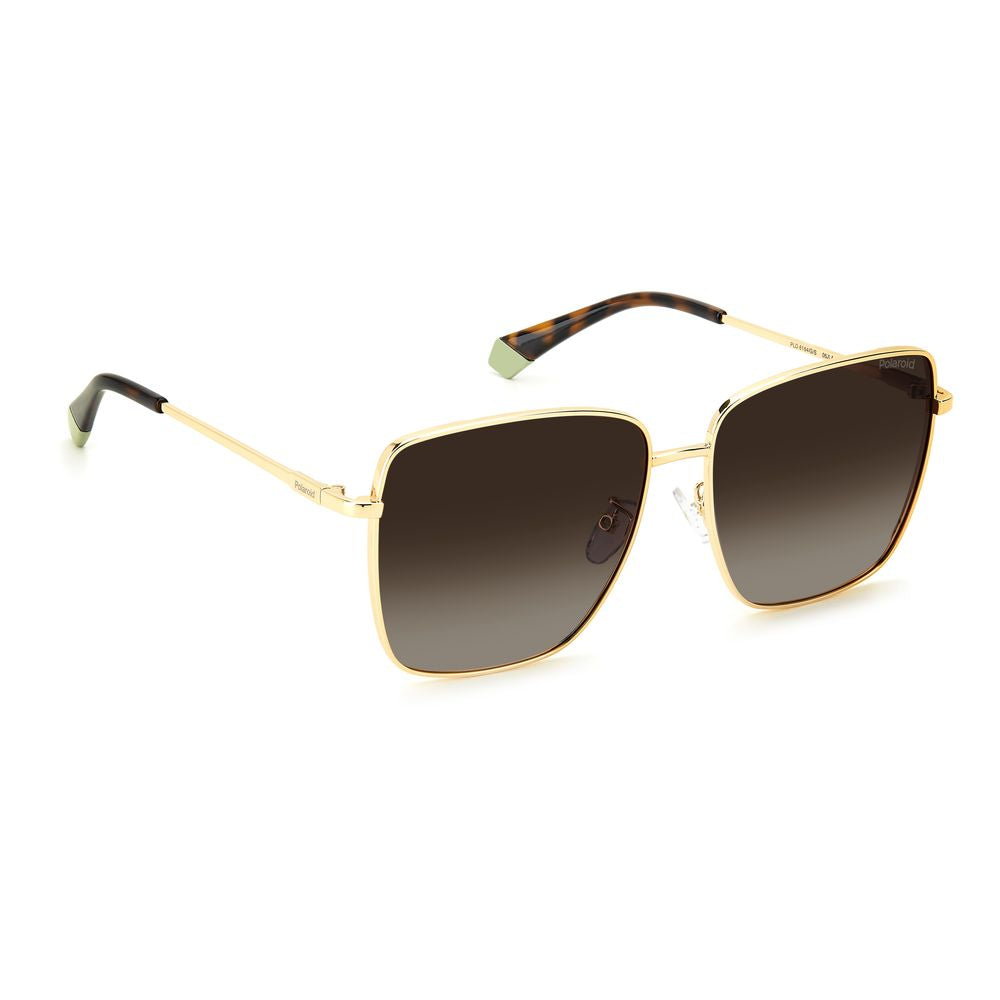 Sonnenbrille aus goldfarbenem Metall