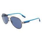Sonnenbrille aus grauem Metall