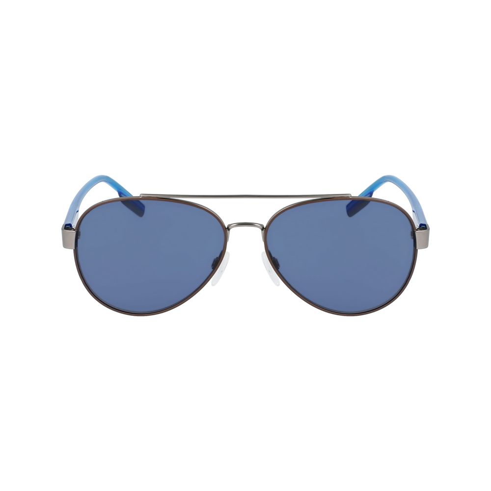 Sonnenbrille aus grauem Metall