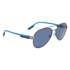 Sonnenbrille aus grauem Metall