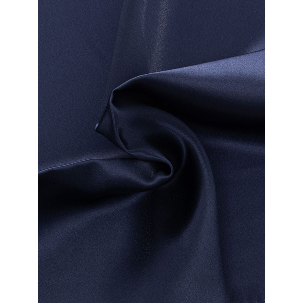 Fazzoletto da taschino in seta blu