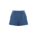 Blaue Wollshorts