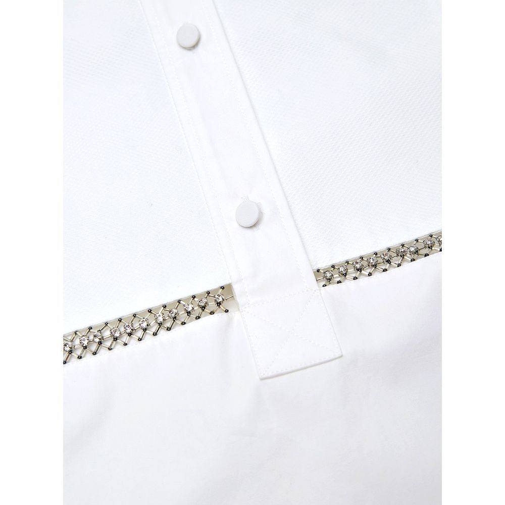 Weiße Baumwollbluse