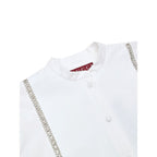 Weiße Baumwollbluse