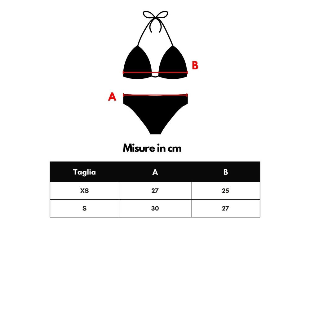 Bikini aus schwarzem Polyamid