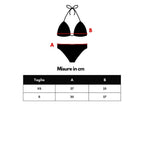 Bikini aus schwarzem Polyamid