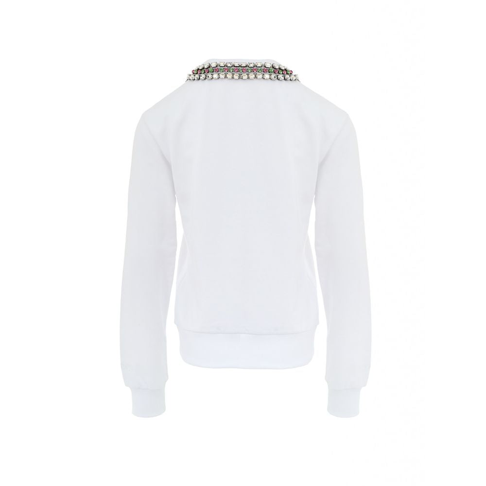 Weißes Baumwoll-Sweatshirt