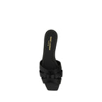 Black Calf Leather Bos Taurus Strap-On Sandals