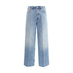 Hellblaue Jeans aus Baumwolldenim