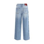 Hellblaue Jeans aus Baumwolldenim