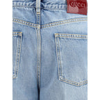 Hellblaue Jeans aus Baumwolldenim