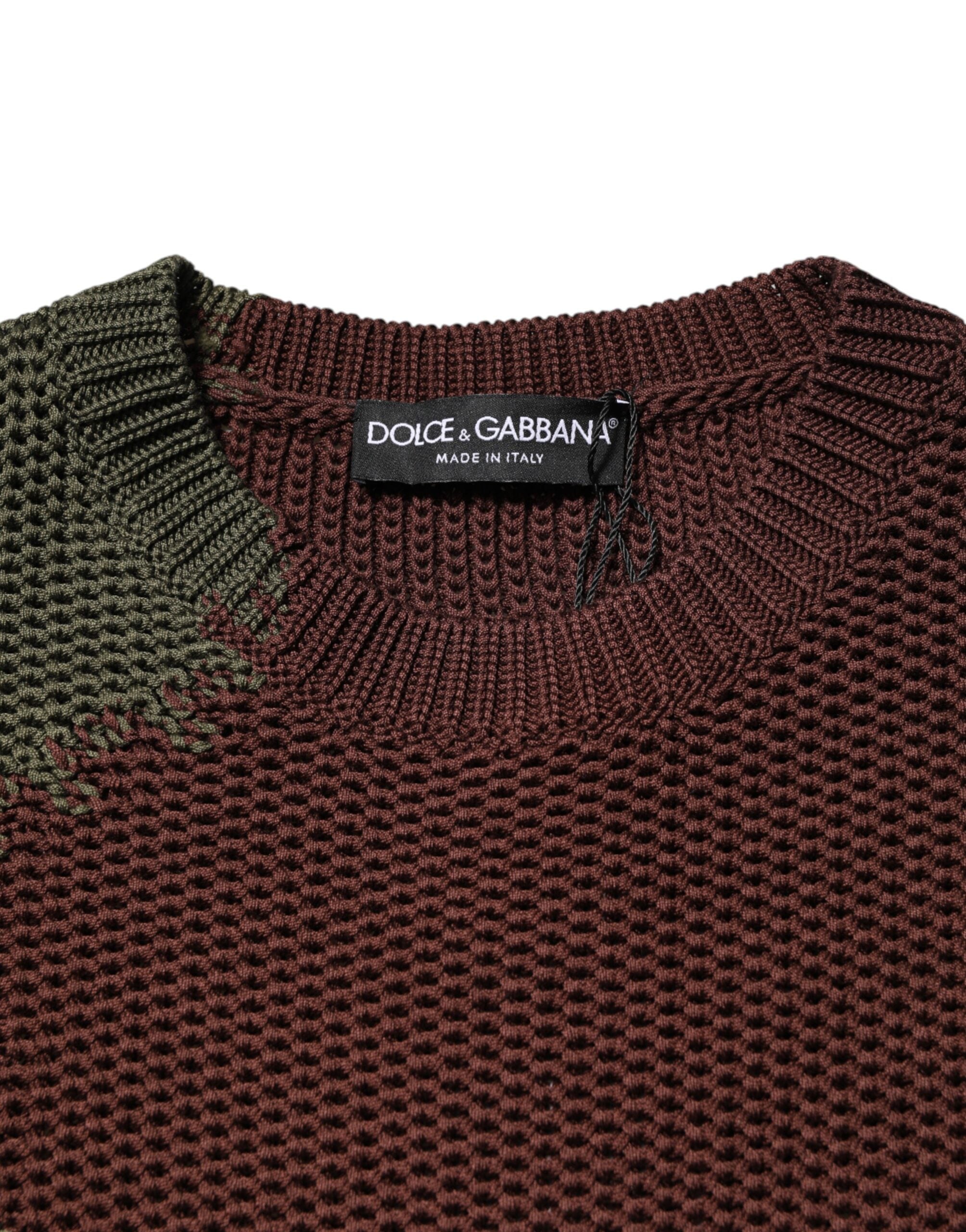 Herren-Pullover aus mehrfarbiger Baumwolle mit abstraktem Muster