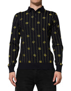 Poloshirt mit Black Logo Jacquard-Strick