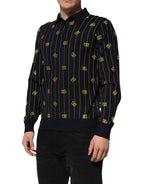 Poloshirt mit Black Logo Jacquard-Strick