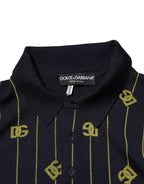 Poloshirt mit Black Logo Jacquard-Strick