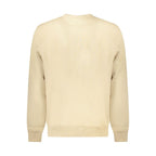 Beige Cotton Men Sweatshirt