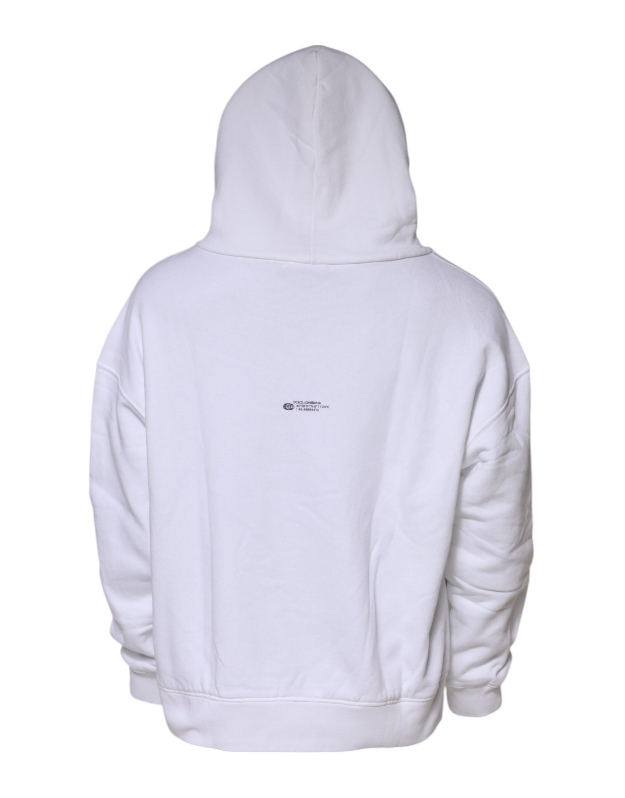 Weißes DG Vib3 Kapuzen-Sweatshirt für Herren