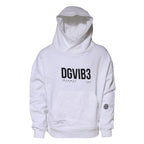 Weißes DG Vib3 Kapuzen-Sweatshirt für Herren