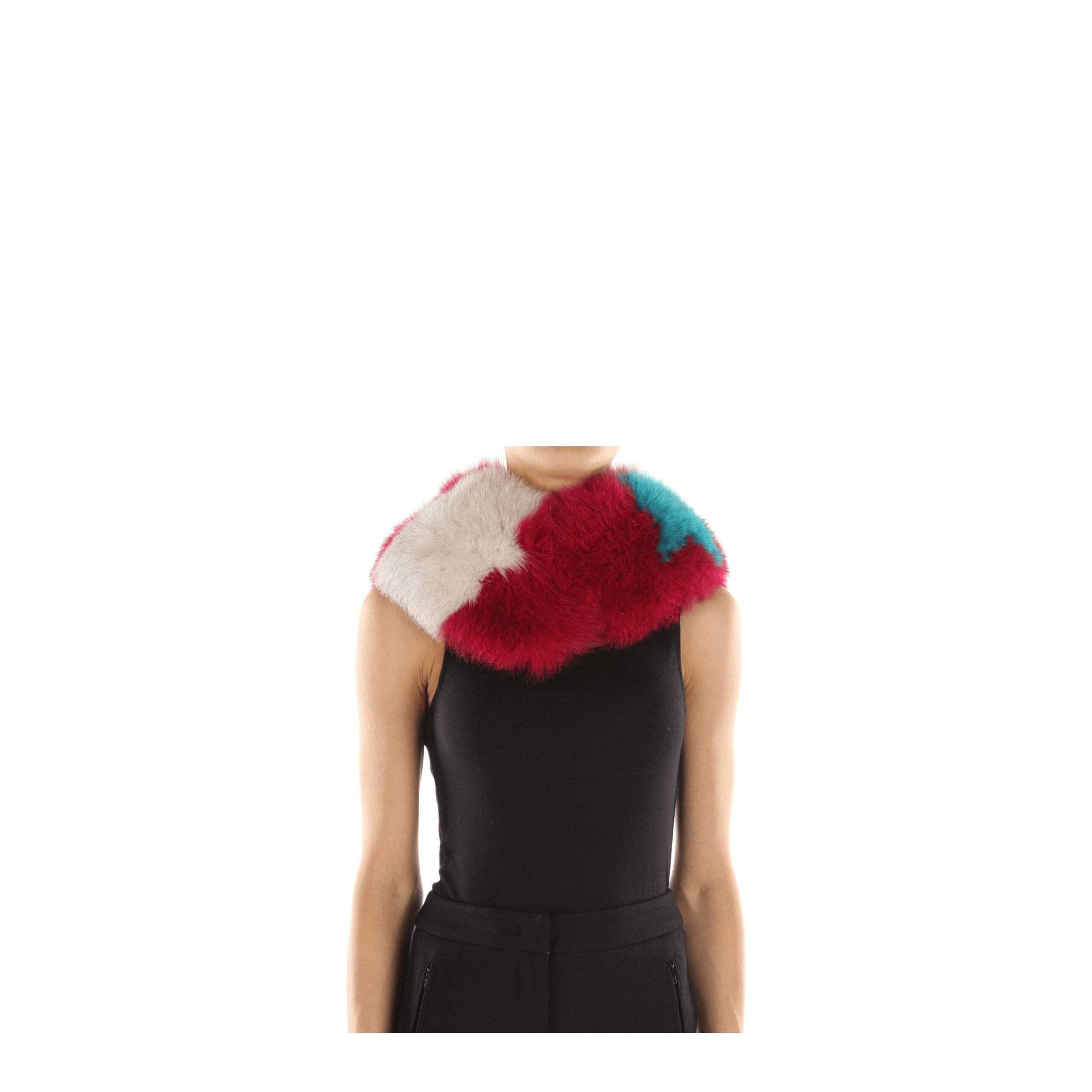 Foulard aus rosa Kunstfell