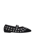 Schwarze Ballerinas aus Leder