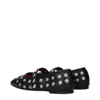 Schwarze Ballerinas aus Leder