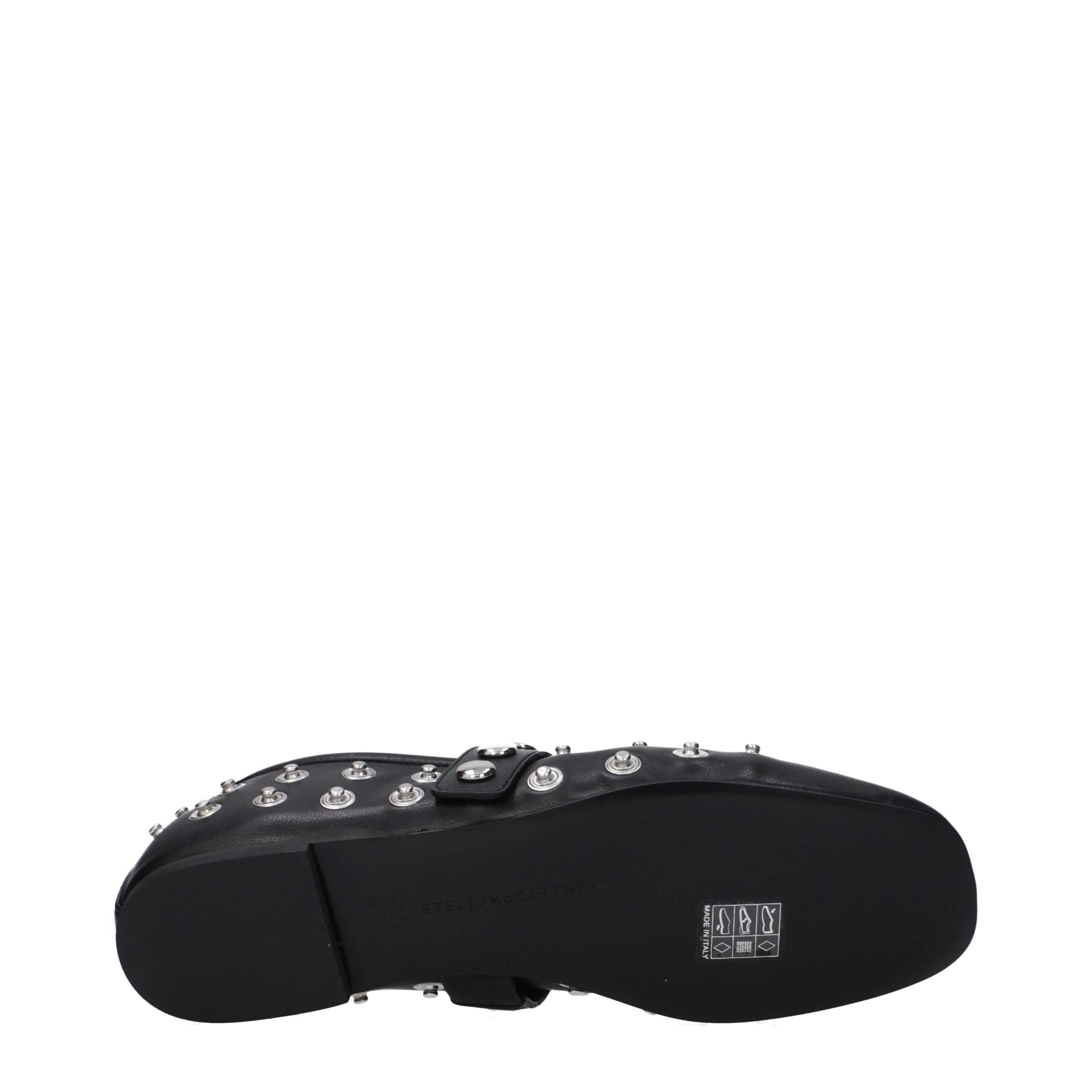 Schwarze Ballerinas aus Leder