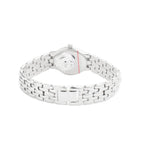 Silberne Armbanduhr aus Edelstahl