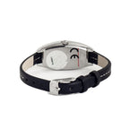 Uhr mit schwarzem Lederarmband