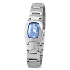 Silberne Edelstahl-Dresswatch