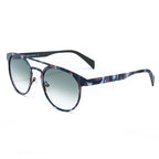 Sonnenbrille aus grauem Metall