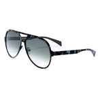 Brown Metal Sunglasses