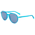Sonnenbrille aus blauem Azetat
