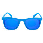 Occhiali da sole blu in metallo