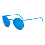 Occhiali da sole in metallo blu