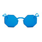 Occhiali da sole in metallo blu