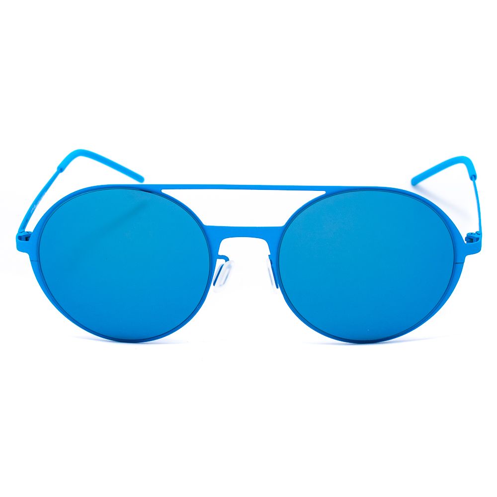 Blaue Metallsonnenbrille