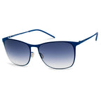 Blaue Metallsonnenbrille