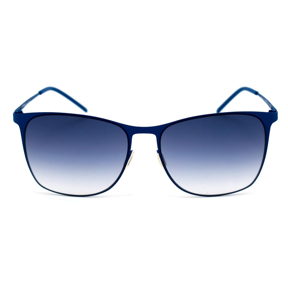 Blaue Metallsonnenbrille