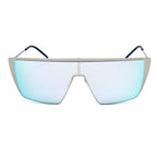 Sonnenbrille aus silbernem Metall