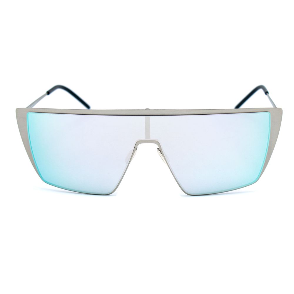 Sonnenbrille aus silbernem Metall