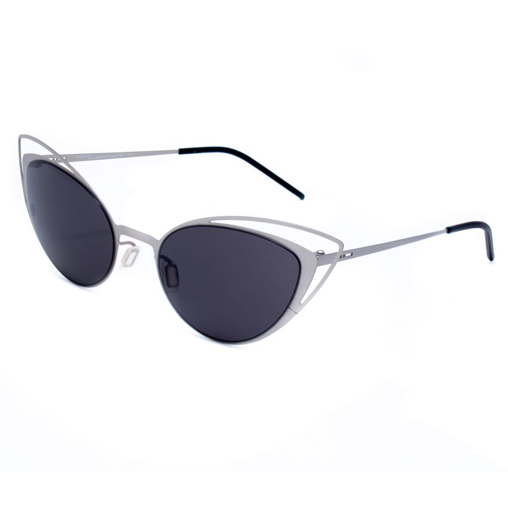 Sonnenbrille aus silbernem Metall