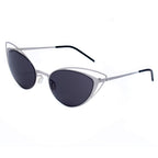 Sonnenbrille aus silbernem Metall