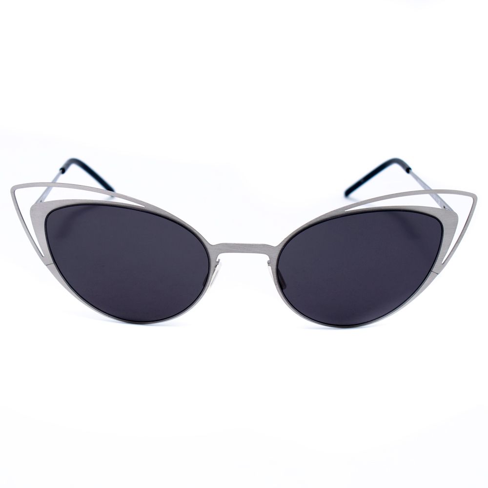 Sonnenbrille aus silbernem Metall
