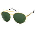Sonnenbrille mit Goldmetallrahmen
