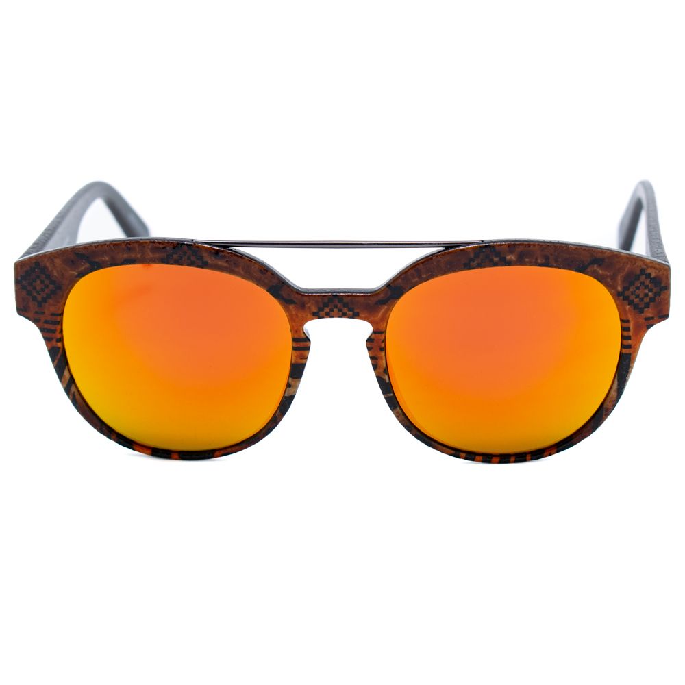 Sonnenbrille aus braunem Azetat