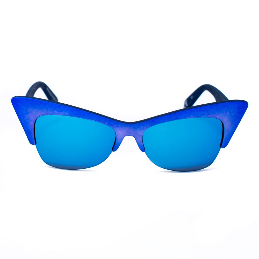 Sonnenbrille aus blauem Azetat