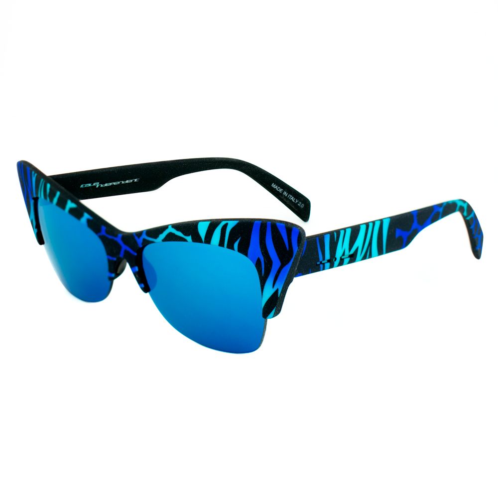 Sonnenbrille aus blauem Azetat