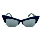 Sonnenbrille aus blauem Azetat
