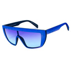 Sonnenbrille aus blauem Azetat